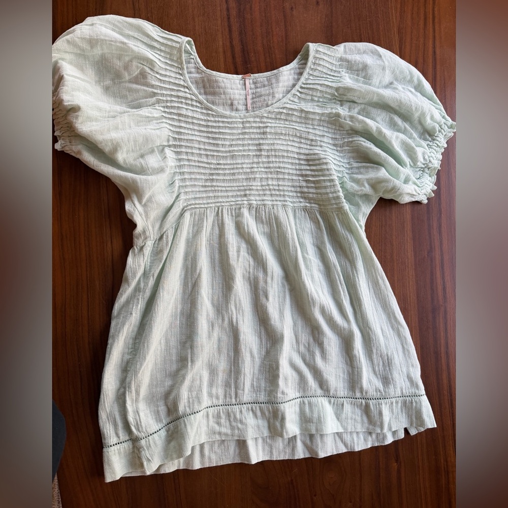 Light blue free people top